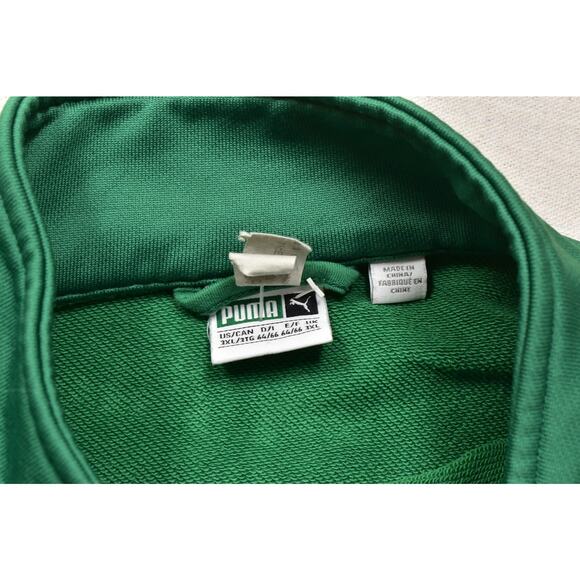 Puma Men's Green & Blue Track Jacket Regular Size 3XL Full Zip Pockets Athletic - Picture 7 of 8